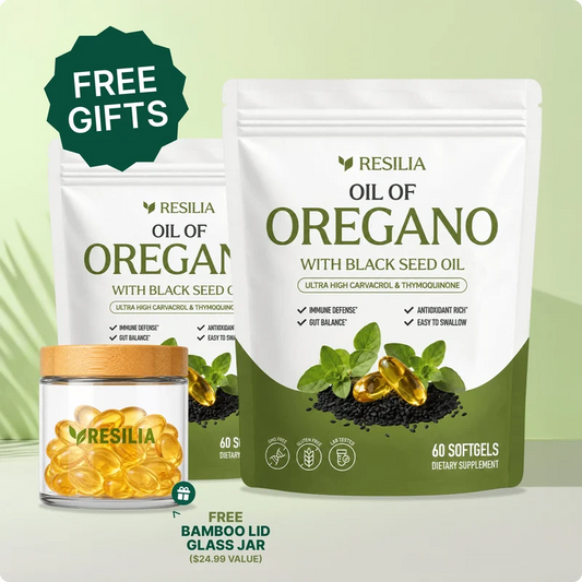 Resilia Softgels with Black Seed Oil – Premium Grade Oregano Oil Capsules