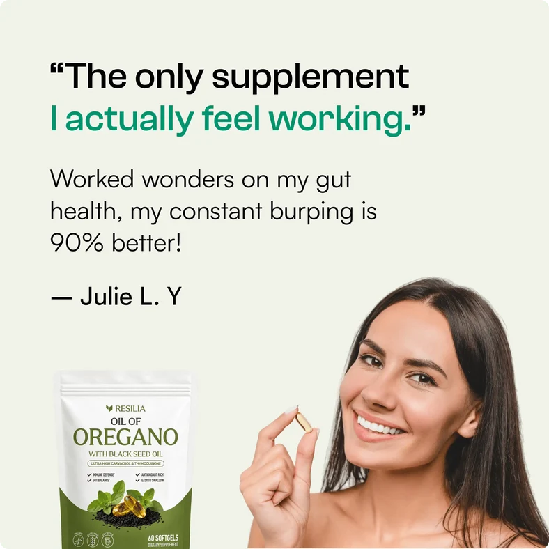 Resilia Softgels with Black Seed Oil – Premium Grade Oregano Oil Capsules